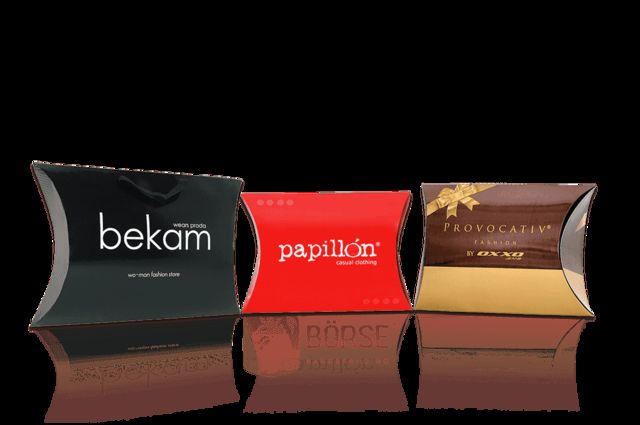 Cajas impresas tipo almohada